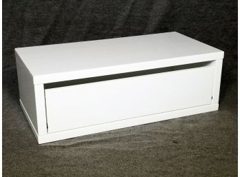 A Modern Wall Mount Shelf With Down Cabinet Door, Possibly Jonathan Adler