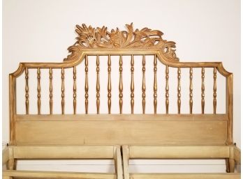 A Fabulous Vintage Hollywood Regency King Size Bedstead