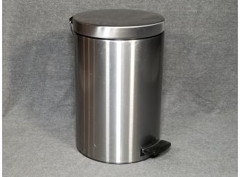 A Modern Stainless Steel Trash Can By Brabantia