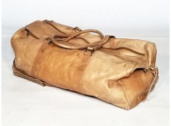 A Leather Duffel Bag