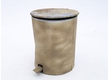 A Vintage Metal Wastebasket