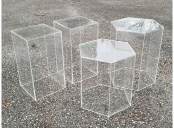 Vintage Lucite Pedestals