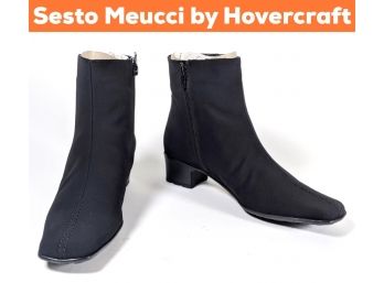 Great Looking Brand New Black Sesto Meucci Ankle Boots By Hovercraft