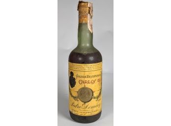 RARE Authentic 1737 Rescued Antique Liquor CARLOS III Solera Preservada Bar Decor