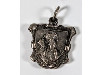 Tiny Religious Opening Locket Depicting Jesus And St. Anne  .5'