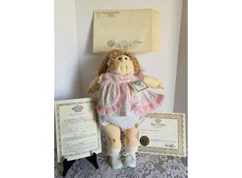 1985 New Never Played With Signed Large Cabbage Patch ESTHER LINDA Bought Through Special Offer AmExpress