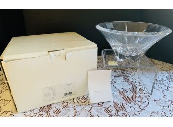 New Lenox Crystal Oasis Round Bowl W/box (box Falling Apart)