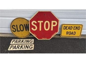 Five Vintage Street Signs