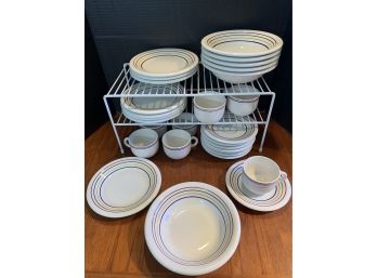 29 Pc Primula Italy Dinnerware- 6 Soup/cereal, 7 Cups,  8 Saucers,  8 Salad Plates