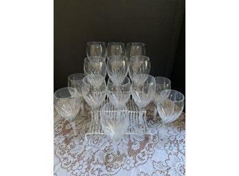 New Set Of 14 Noritake Moondust Large Water/wine Goblets- THESE ARE ABSOLUTELY GORGEOUS