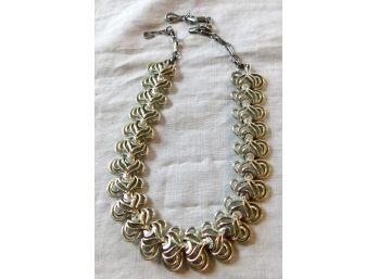 Vintage Silver Tone Hearts Necklace By 'Coro'