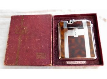 Handsome 'Ronson'  Cigarette CaseLighter, With Original Box