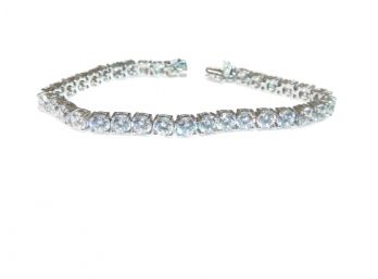 Sterling Silver Multi CZ Tennis Bracelet