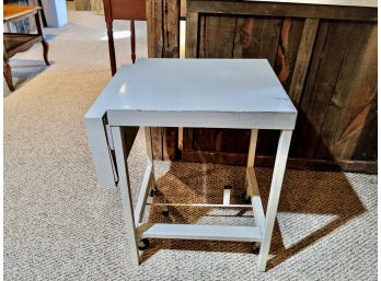 Expanding Metal Side Table, Built For PrinterFax Machine