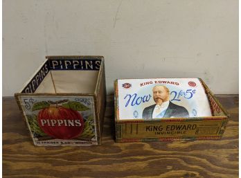 5 Cent Cigar Boxes Pippins And King Edwards