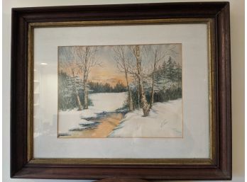 Watercolor Of Litchfield County By Merph Nassif