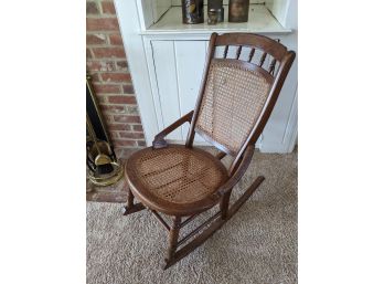 Antique Cane Rocking Chair
