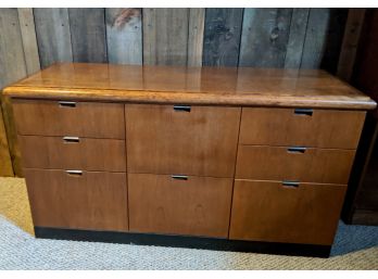 Very Substantial And Heavy Oak File Cabinet