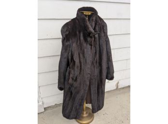 Gorgeous Full Length Exquisite Sable Mink Coat,  Size Small