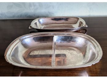Silver Split Platter With Lid