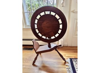 Antique Spindle Tilt Top Side Table Early 1800's.