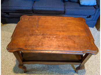 Antique Two Tier Coffee Table Fruit Wood ( Small Size)