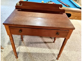 Maple & Oak Desk With One Drawer Circa 1850
