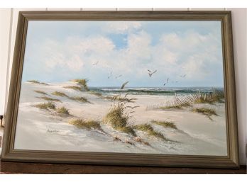 Large Acrylic Painting Of Cape Cod By 'Adambom'?