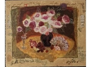 Wissotzky Serigraph, Love And Roses