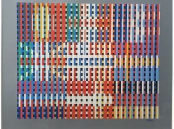 Yaacov Agam Lithpgraph, Flags Of All Nations