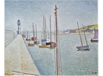 Paul Signac Lithograph, Portrieux Les Mats