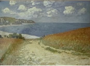 Claude Monet, Gicle On Canvas, Path Through The Wheat Fields At Pourville, 1882