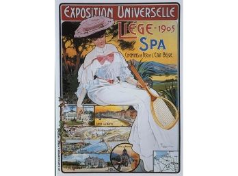 After A Vintage Poster,  Exposition Universelle Spa