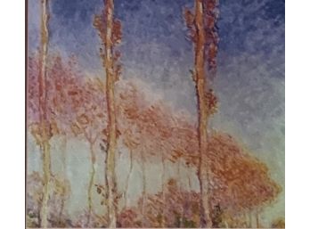 Claude Monet, Lithograph, Depicting Poplars