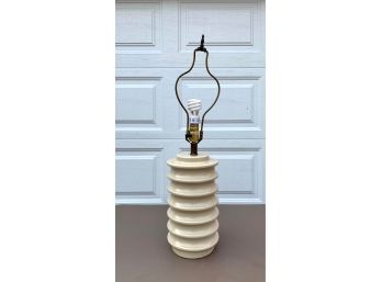 Mid Century White Ceramic Lamp Base