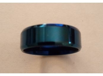 Men's Blue Stainless Steel  Ring SZ 12