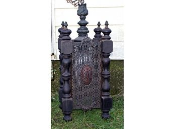 Vintage Gothic Style Wood Chandelier