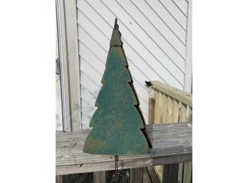 Vintage Cast Iron Christmas Tree Form Wind Chime