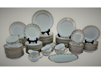 J Pouyat Limoges Dinner Service - 90 Pieces