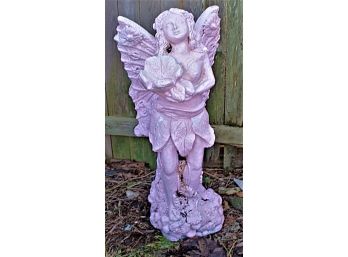 Vintage Case Cement Stature Of An Angel