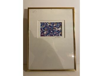 Framed & Matted Signed Abstract Oil Painting