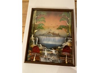 Beautiful Forested Landscape Scene, Signed By Artist