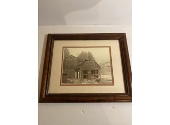 Beautifully Framed Rustic Barn Artwork, Signed