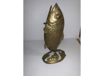 Unique Brass Fish Sculpture