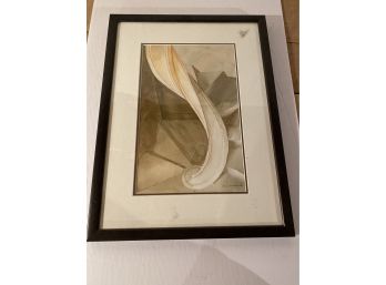 Contemporary Abstract Art Framed & Signed By The Artist