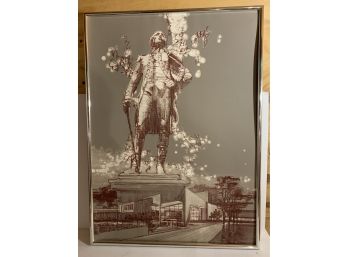 George Washington Limited Edition Signed And Numbered Silk Screen Print