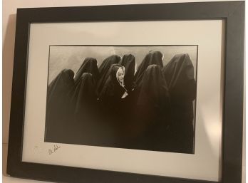 Peter Nash Photography Print Of Nuns Signed With  Authentic Seal Framed And Matted