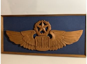 Air Force Senior Navigator Wings Large Wood Plaque Framed!