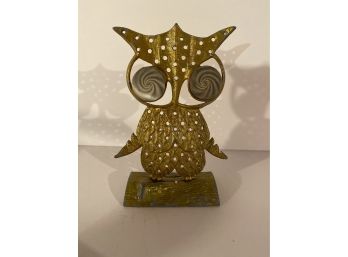 Funky Metal Owl Sculpture