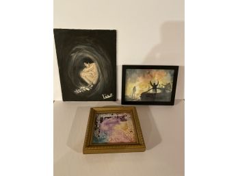 Lot Of 3 Original Works Of Art - Stunning!